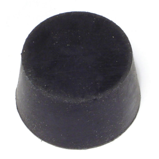 1.6" x 1-13/32" x 1" #8-1/2 Black Rubber Stoppers