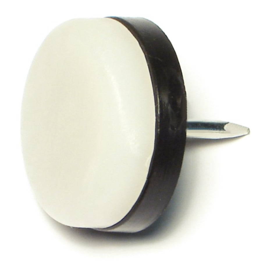 1-1/16" Natural Nylon Plastic Cushion Nail-On Tacks