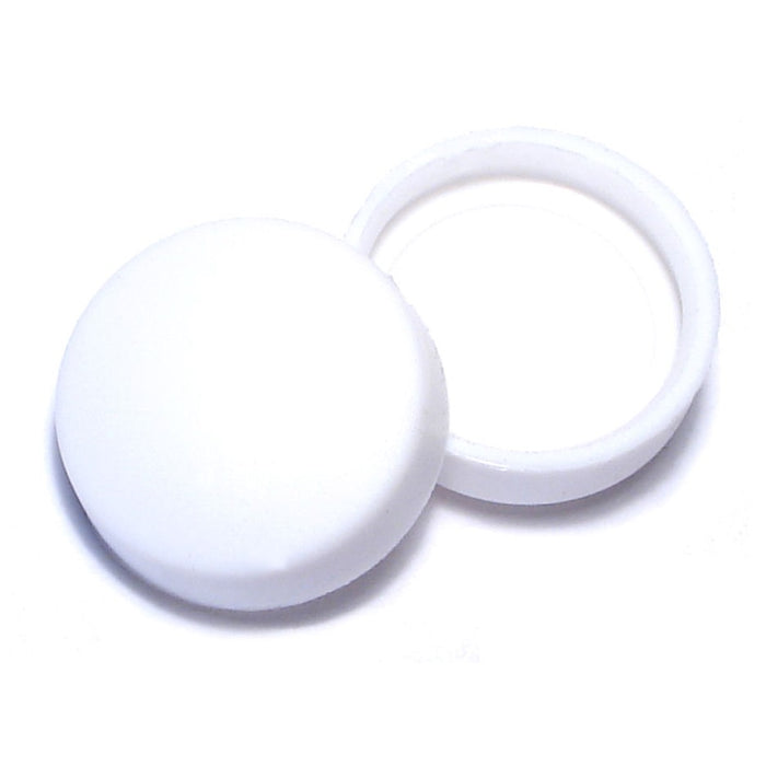 1/4" White Vinyl Plastic Screw Covers