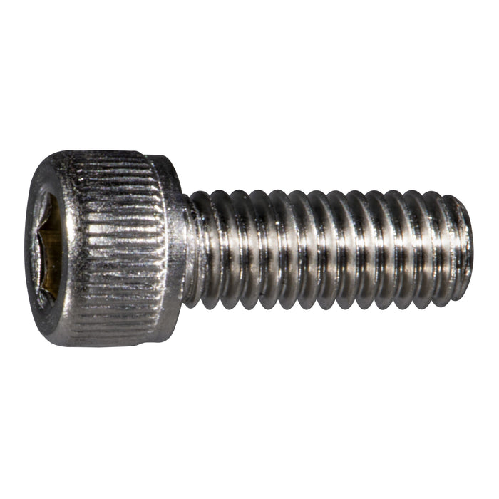 #10 x 1/2" Stainless Steel Fine Thread Knurled Head Hex Socket Cap Screw