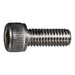 #10 x 1/2" Stainless Steel Fine Thread Knurled Head Hex Socket Cap Screw