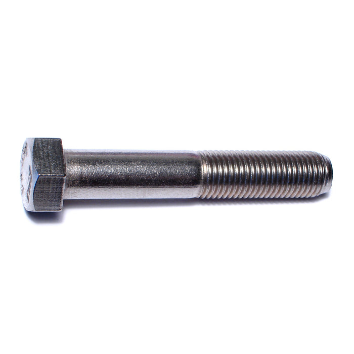 7/16"-20 x 2-1/2" 18-8 Stainless Steel Fine Thread Hex Cap Screws