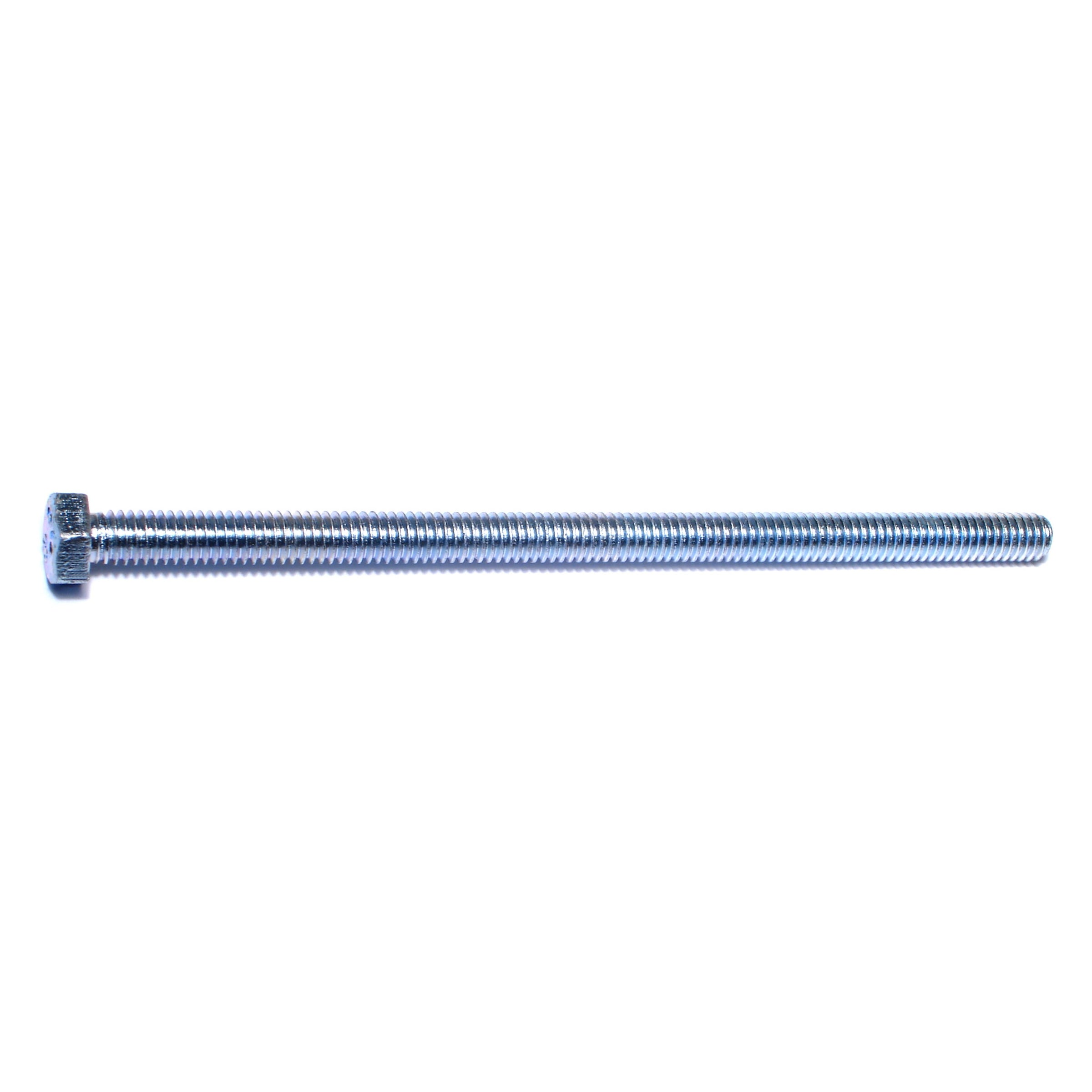 5/16"-18 x 6" Zinc Plated Steel Coarse Full Thread Hex Head Tap Bolts