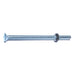 1/4"-20 x 4" Zinc Plated Steel Coarse Thread Slotted Flat Head Machine Screws