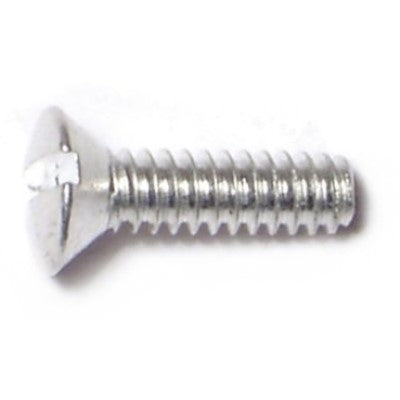 #6-32 x 1/2" Aluminum Coarse Thread Slotted Oval Head Machine Screws