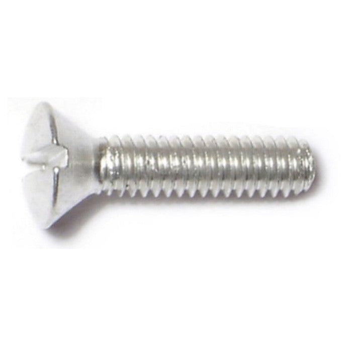 #8-32 x 3/4" Aluminum Coarse Thread Slotted Oval Head Machine Screws