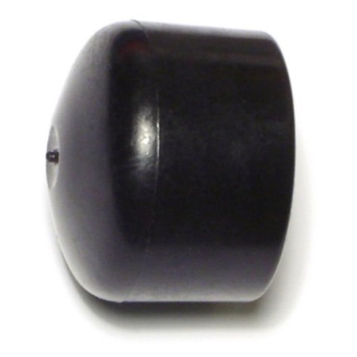 1-1/8" Black Plastic Round Outside Furniture Caps