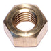7/16"-14 Brass Coarse Thread Finished Hex Nuts