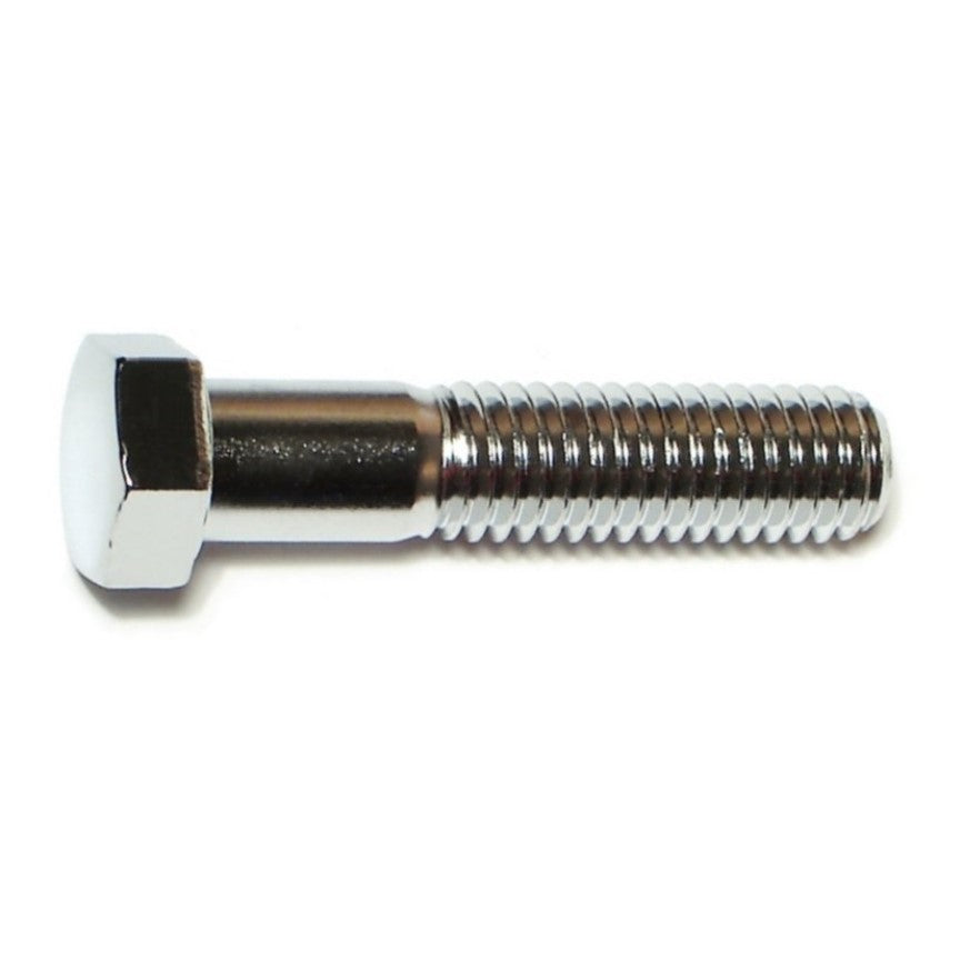 7/16"-14 x 2" Chrome Plated Grade 5 Steel Coarse Thread Hex Cap Screws
