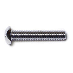 3/8"-16 x 2" Chrome Plated Grade 8 Steel Coarse Thread Button Head Socket Cap Screws