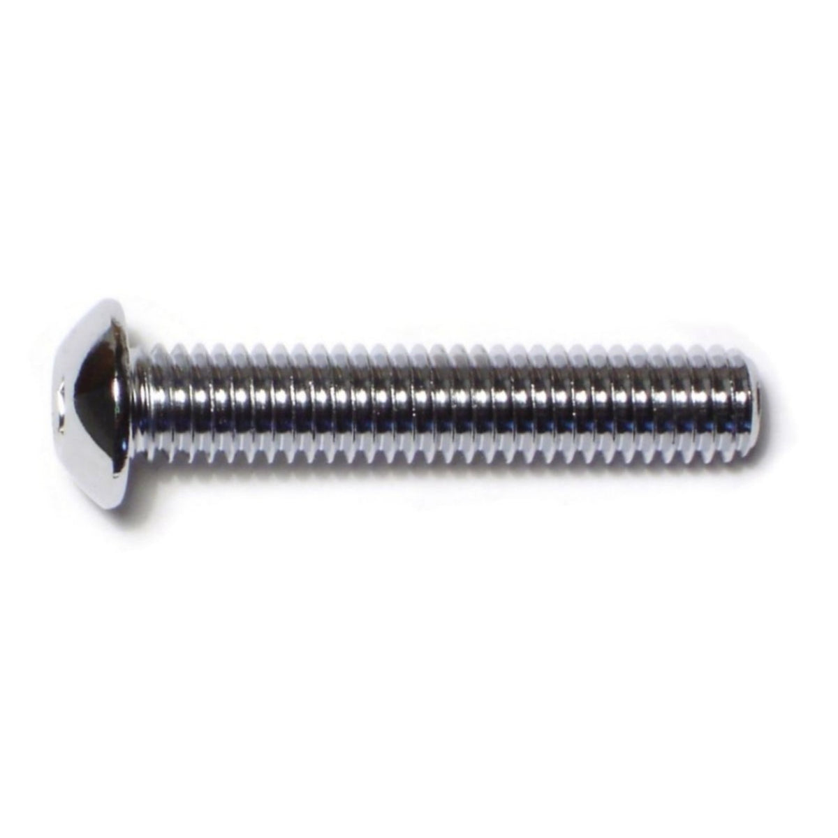 3/8"-16 x 2" Chrome Plated Grade 8 Steel Coarse Thread Button Head Soc ...