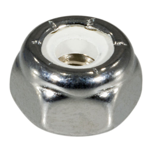 #10-24 Chrome Plated Steel Coarse Thread Nylon Insert Lock Nuts