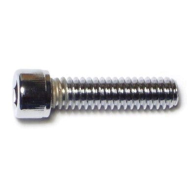 1/4"-20 x 1" Chrome Plated Grade 8 Steel Coarse Thread Knurled Socket Cap Screws