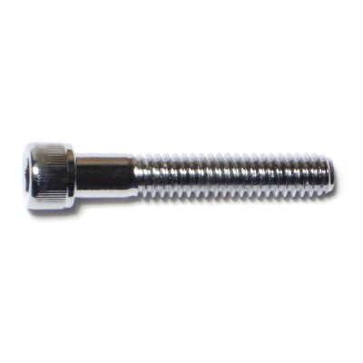 1/4"-20 x 1-1/2" Chrome Plated Grade 8 Steel Coarse Thread Knurled Socket Cap Screws
