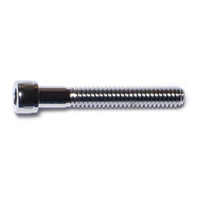 1/4"-20 x 1-3/4" Chrome Plated Grade 8 Steel Coarse Thread Knurled Socket Cap Screws