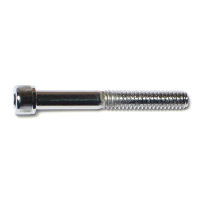 1/4"-20 x 2" Chrome Plated Grade 8 Steel Coarse Thread Knurled Socket Cap Screws