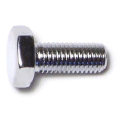 1/4"-28 x 5/8" Chrome Plated Grade 5 Steel Fine Thread Hex Cap Screws