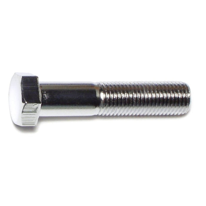 7/16"-20 x 2" Chrome Plated Grade 5 Steel Fine Thread Hex Cap Screws