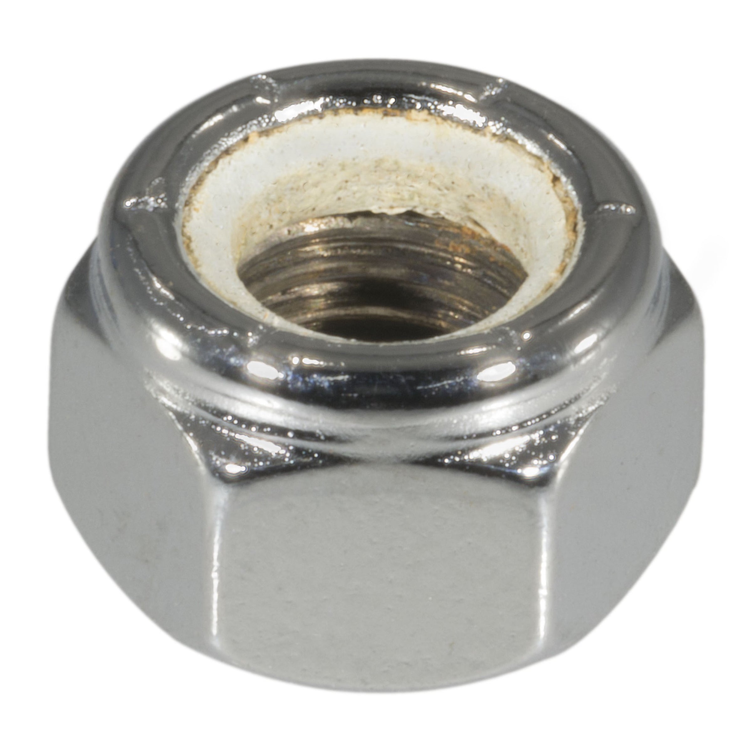 5/16"-24 Chrome Plated Steel Fine Thread Nylon Insert Lock Nuts