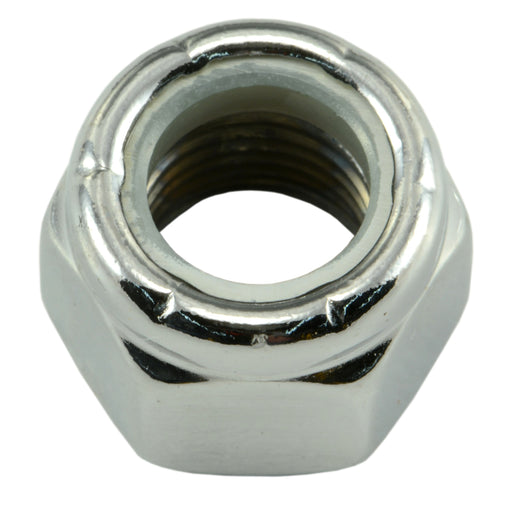 3/8"-24 Chrome Plated Steel Fine Thread Nylon Insert Lock Nuts