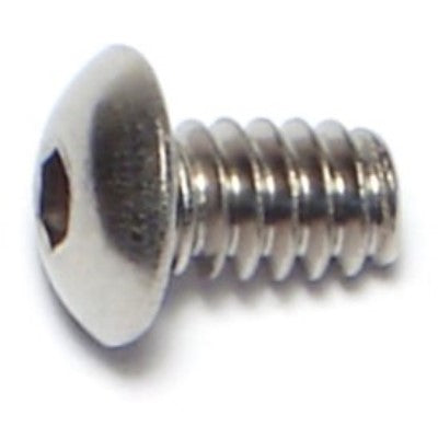 #6-32 x 1/4" 18-8 Stainless Steel Coarse Thread Button Head Socket Cap Screws