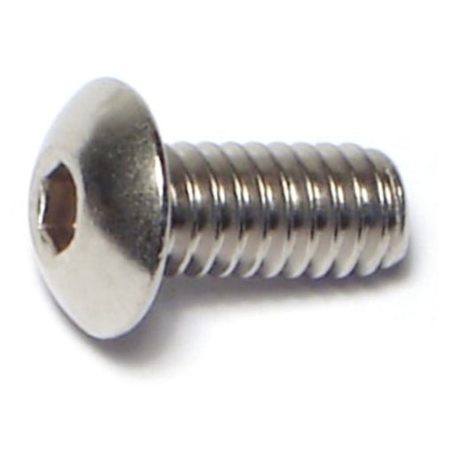#8-32 x 3/8" 18-8 Stainless Steel Coarse Thread Button Head Socket Cap Screws