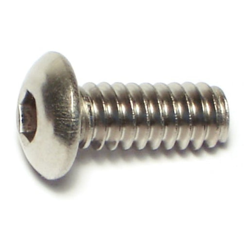 #10-24 x 1/2" 18-8 Stainless Steel Coarse Thread Button Head Socket Cap Screws