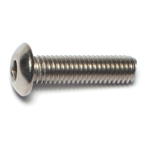 #10-32 x 3/4" 18-8 Stainless Steel Fine Thread Button Head Socket Cap Screws