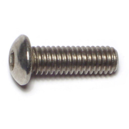 5/16"-18 x 1" 18-8 Stainless Steel Coarse Thread Button Head Socket Cap Screws