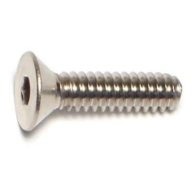 #10-24 x 3/4" 18-8 Stainless Steel Coarse Thread Flat Head Socket Cap Screws