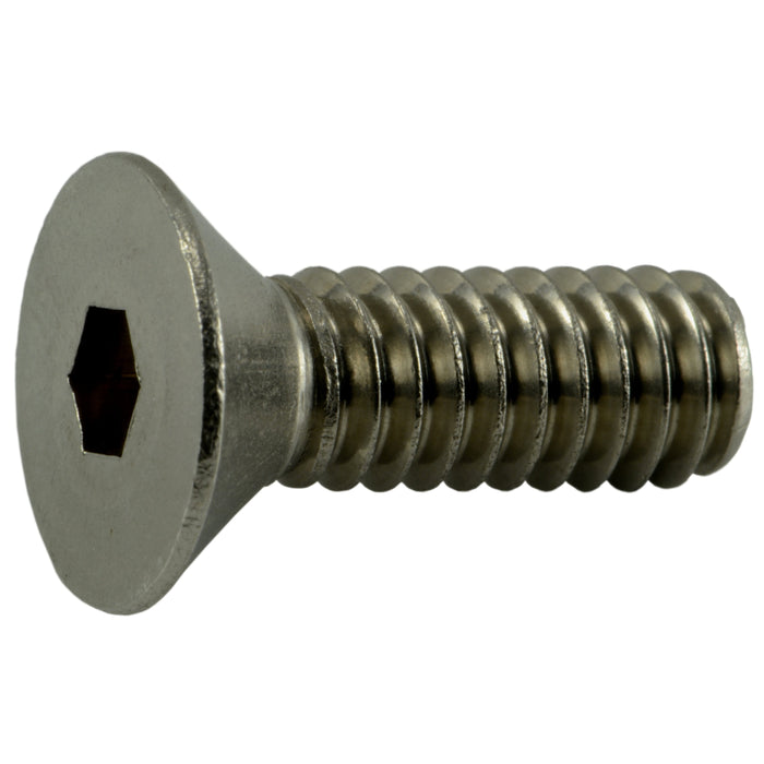 100 Pack 1/4-20 X 3/4 Flat Head Socket Cap Screws – Grade 8 Steel, Black Oxide