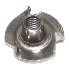 #8-32 x 1/4" 18-8 Stainless Steel Coarse Thread Pronged Tee Nuts