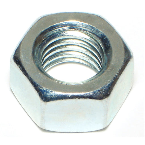 9/16"-12 Zinc Plated Grade 5 Steel Coarse Thread Hex Nuts
