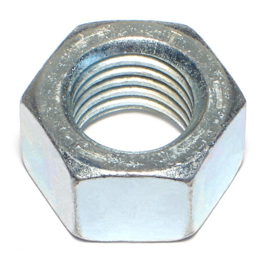 1"-8 Zinc Plated Grade 5 Steel Coarse Thread Hex Nuts