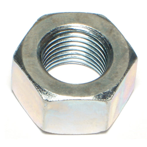 9/16"-18 Zinc Plated Grade 5 Steel Fine Thread Finished Hex Nuts