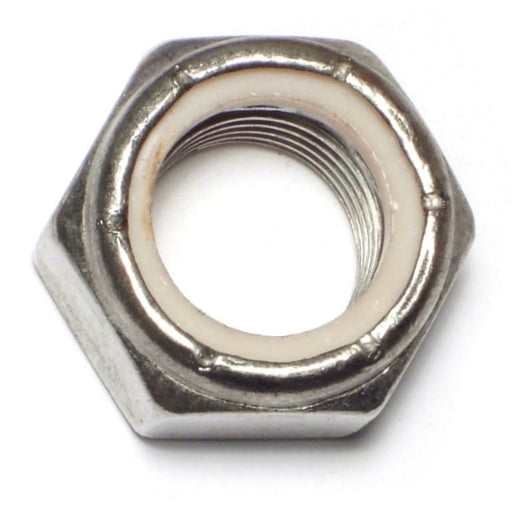 1"-8 18-8 Stainless Steel Coarse Thread Nylon Insert Lock Nuts