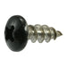 #10 x 1/2" Black Painted 18-8 Stainless Steel Phillips Pan Head Sheet Metal Screws