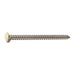 #10 x 2-1/2" Beige Painted 18-8 Stainless Steel Phillips Pan Head Sheet Metal Screws