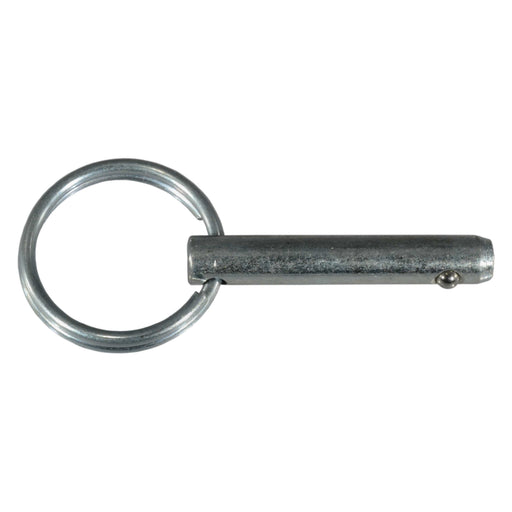 1/4" x 1" Zinc Plated Steel Cotterless Hitch Pins