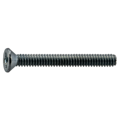 #2-56 x 3/4" Zinc Plated Steel Coarse Thread Phillips Flat Head Machine Screws