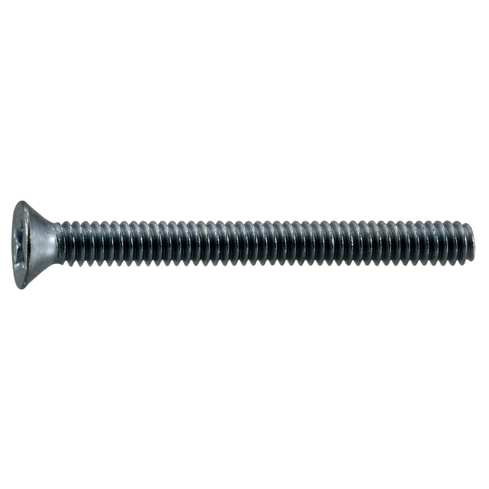 #2-56 x 7/8" Zinc Plated Steel Coarse Thread Phillips Flat Head Machine Screws