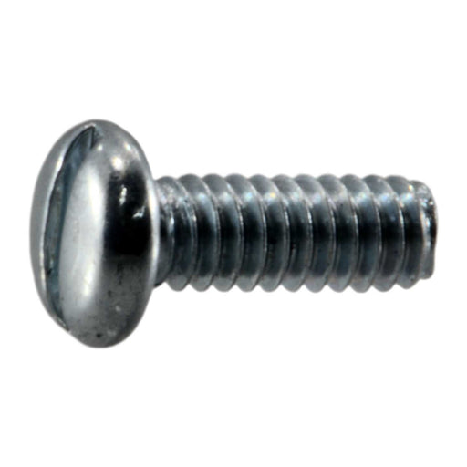 #2-56 x 1/4" Zinc Plated Steel Coarse Thread Slotted Pan Head Machine Screws