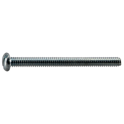 #2-56 x 1" Zinc Plated Steel Coarse Thread Slotted Pan Head Machine Screws