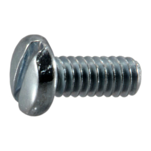 #3-48 x 1/4" Zinc Plated Steel Coarse Thread Slotted Pan Head Machine Screws