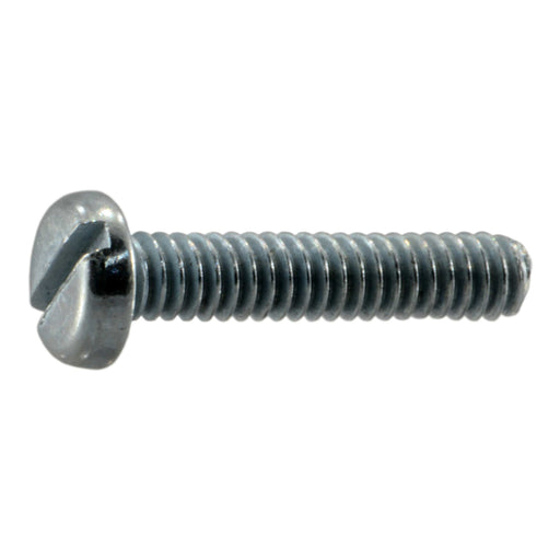 #3-48 x 1/2" Zinc Plated Steel Coarse Thread Slotted Pan Head Machine Screws