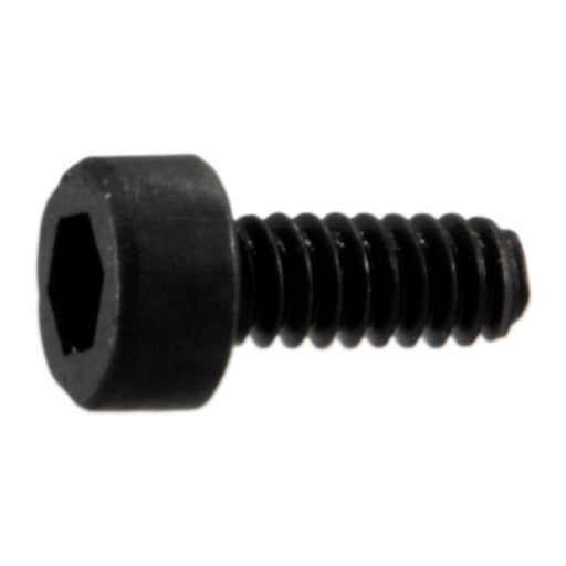 1.6mm-0.35 x 4mm Black Oxide Class 12.9 Steel Coarse Thread Knurled Head Hex Socket Cap Screws