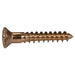 #10 x 1-1/4" Silicon Bronze Phillips Flat Head Wood Screws