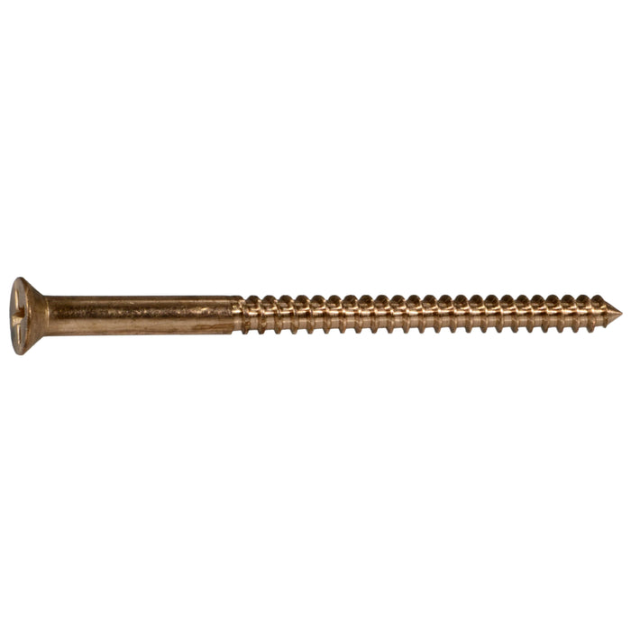 #10 x 3" Silicon Bronze Phillips Flat Head Wood Screws