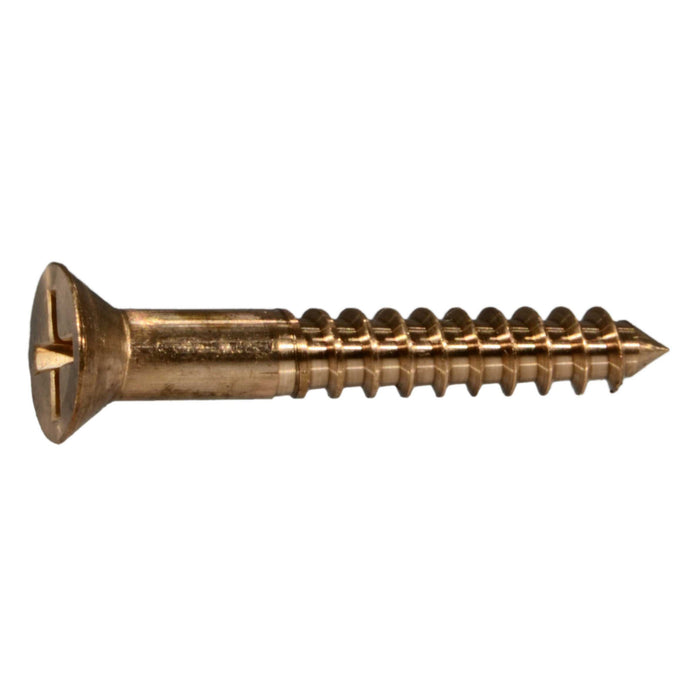 #12 x 1-1/2" Silicon Bronze Phillips Flat Head Wood Screws