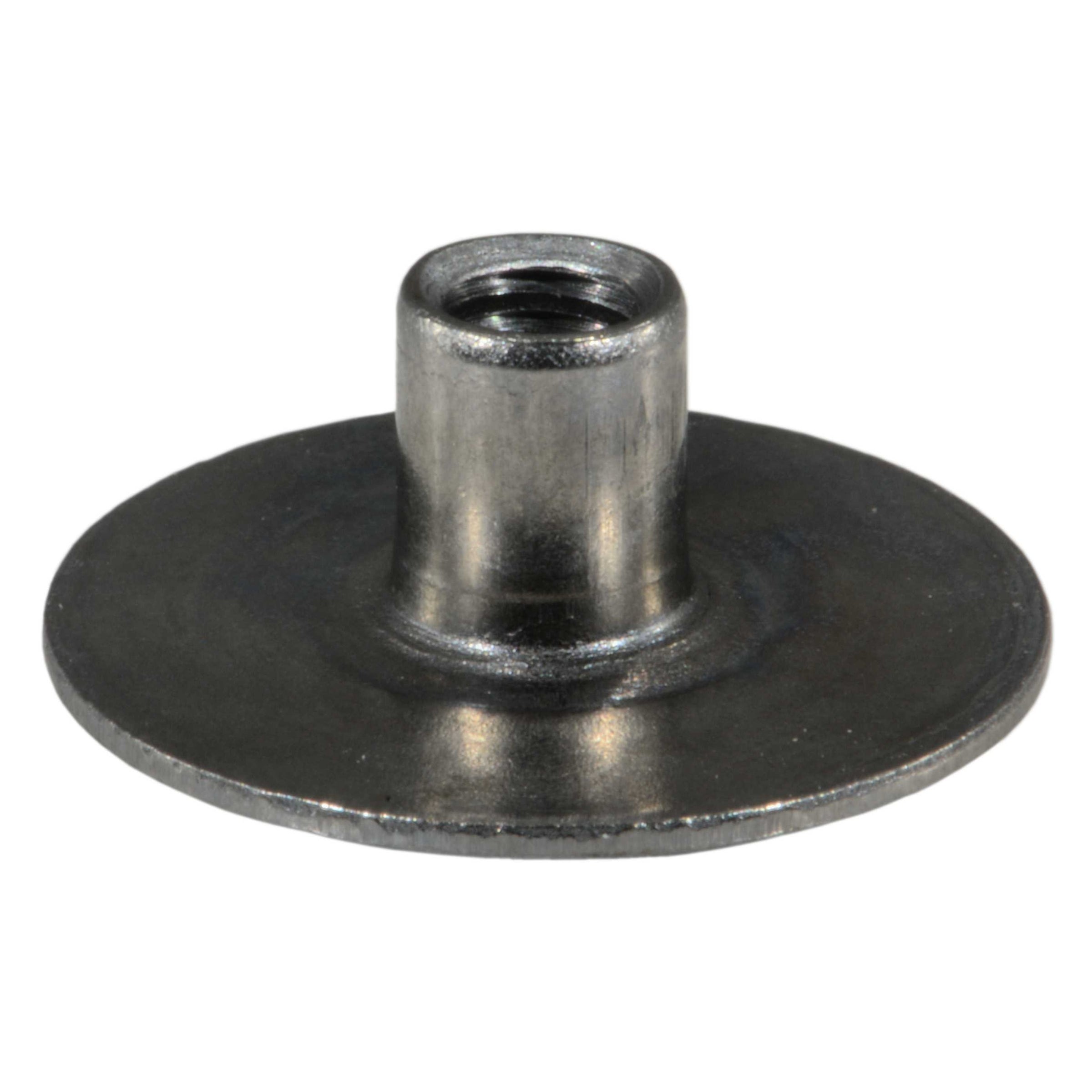 #8-32 x 1/4" Plain Steel Coarse Thread Round Weld Nuts